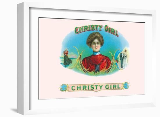 Christy Girl Cigars-Howard Chandler Christy-Framed Art Print