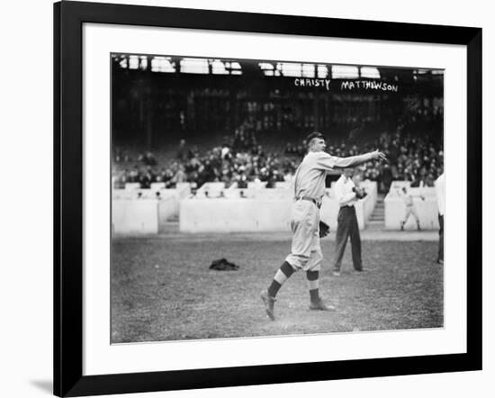 Christy Mathewson, New York Giants, Baseball Photo No.3 - New York, NY-Lantern Press-Framed Art Print