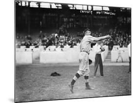 Christy Mathewson, New York Giants, Baseball Photo No.3 - New York, NY-Lantern Press-Mounted Art Print