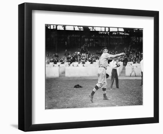 Christy Mathewson, New York Giants, Baseball Photo No.3 - New York, NY-Lantern Press-Framed Art Print