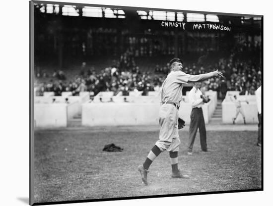 Christy Mathewson, New York Giants, Baseball Photo No.3 - New York, NY-Lantern Press-Mounted Art Print