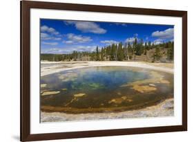 Chromatic Pool and Surrounds on a Clear Day, Upper Geyser Basin, Yellowstone National Park-Eleanor Scriven-Framed Photographic Print