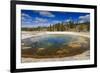 Chromatic Pool and Surrounds on a Clear Day, Upper Geyser Basin, Yellowstone National Park-Eleanor Scriven-Framed Photographic Print