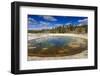 Chromatic Pool and Surrounds on a Clear Day, Upper Geyser Basin, Yellowstone National Park-Eleanor Scriven-Framed Photographic Print