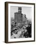 Chronicle Building Clock Tower Dominates Market Street-null-Framed Photographic Print