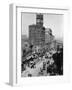 Chronicle Building Clock Tower Dominates Market Street-null-Framed Photographic Print