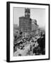 Chronicle Building Clock Tower Dominates Market Street-null-Framed Photographic Print