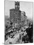 Chronicle Building Clock Tower Dominates Market Street-null-Mounted Photographic Print