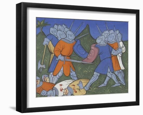 Chronique de Bertrand du Guesclin en prose.-null-Framed Giclee Print