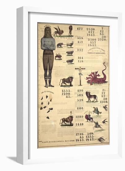 Chronological Chart of the Visions of Daniel and John, 1843-null-Framed Giclee Print