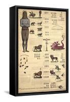 Chronological Chart of the Visions of Daniel and John, 1843-null-Framed Stretched Canvas