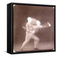 Chronophotograph of Movements of a Boxer, C.1890-Etienne Jules Marey-Framed Stretched Canvas