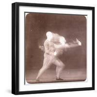 Chronophotograph of Movements of a Boxer, C.1890-Etienne Jules Marey-Framed Giclee Print