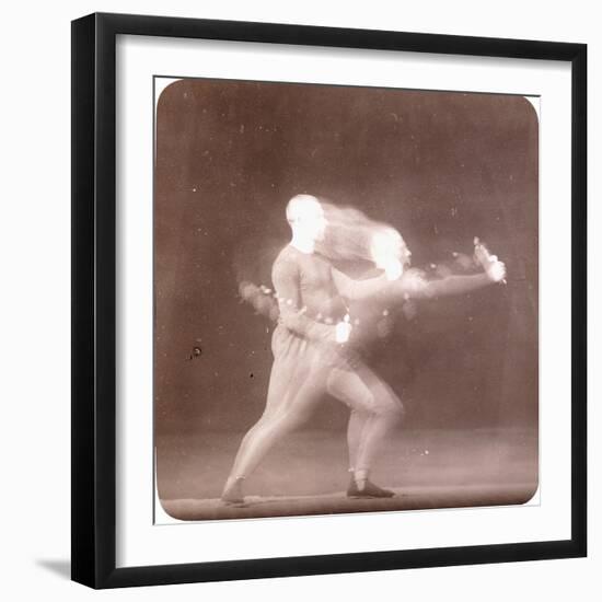 Chronophotograph of Movements of a Boxer, C.1890-Etienne Jules Marey-Framed Giclee Print