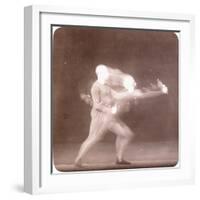 Chronophotograph of Movements of a Boxer, C.1890-Etienne Jules Marey-Framed Giclee Print