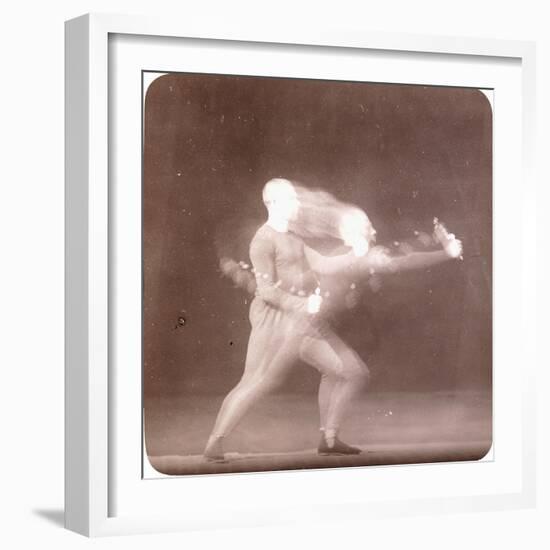 Chronophotograph of Movements of a Boxer, C.1890-Etienne Jules Marey-Framed Giclee Print