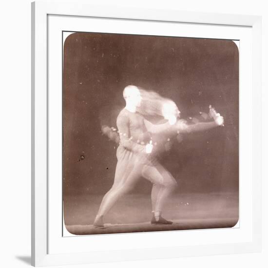 Chronophotograph of Movements of a Boxer, C.1890-Etienne Jules Marey-Framed Giclee Print