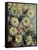 Chrysanthèmes, Chrysanthemums, 1878, Detail-Claude Monet-Framed Stretched Canvas