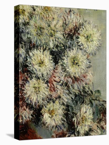 Chrysanthèmes, Chrysanthemums, 1878, Detail-Claude Monet-Stretched Canvas