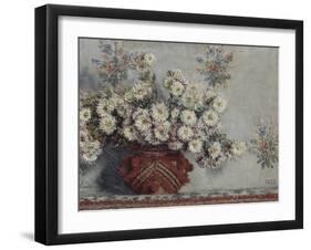 Chrysanthèmes-Claude Monet-Framed Giclee Print