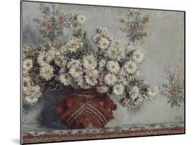 Chrysanthèmes-Claude Monet-Mounted Giclee Print