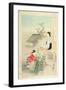 Chrysanthemum Garden', from the Series 'Beauties Competing with Flowers', 1893-Ogata Gekko-Framed Giclee Print