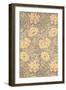 "Chrysanthemum" Wallpaper Design, 1876-William Morris-Framed Giclee Print