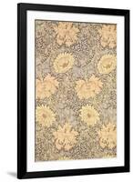 "Chrysanthemum" Wallpaper Design, 1876-William Morris-Framed Giclee Print