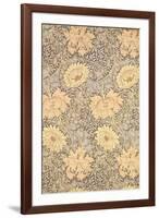 "Chrysanthemum" Wallpaper Design, 1876-William Morris-Framed Giclee Print