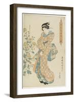 Chrysanthemums, 1830-1844-Utagawa Kunisada-Framed Giclee Print