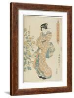 Chrysanthemums, 1830-1844-Utagawa Kunisada-Framed Giclee Print