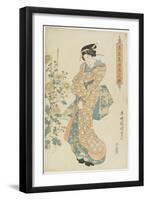 Chrysanthemums, 1830-1844-Utagawa Kunisada-Framed Giclee Print