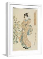 Chrysanthemums, 1830-1844-Utagawa Kunisada-Framed Giclee Print