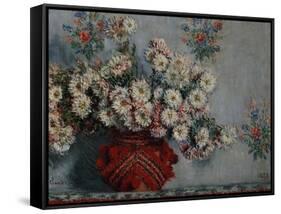 Chrysanthemums, 1878-Claude Monet-Framed Stretched Canvas