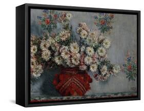 Chrysanthemums, 1878-Claude Monet-Framed Stretched Canvas