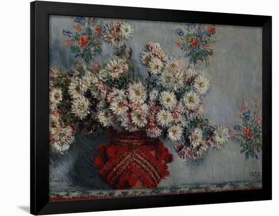 Chrysanthemums, 1878-Claude Monet-Framed Giclee Print