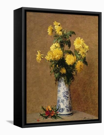 Chrysanthemums, 1879-Henri Fantin-Latour-Framed Stretched Canvas