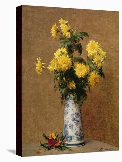 Chrysanthemums, 1879-Henri Fantin-Latour-Stretched Canvas
