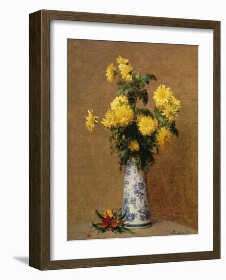 Chrysanthemums, 1879-Henri Fantin-Latour-Framed Premium Giclee Print