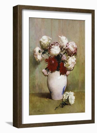 Chrysanthemums, 1893-Emil Carlsen-Framed Giclee Print