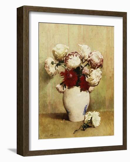 Chrysanthemums, 1893-Emil Carlsen-Framed Giclee Print