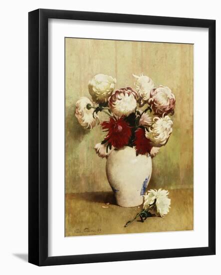 Chrysanthemums, 1893-Emil Carlsen-Framed Giclee Print