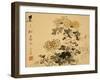 Chrysanthemums, A Leaf from an Album of Various Subjects-Xu Gu-Framed Giclee Print