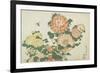 Chrysanthemums and Horsefly, C. 1832-Katsushika Hokusai-Framed Giclee Print