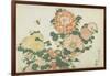 Chrysanthemums and Horsefly, C. 1832-Katsushika Hokusai-Framed Giclee Print