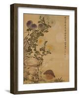 Chrysanthemums and Quail, 1702-Ma Yuanyu-Framed Giclee Print