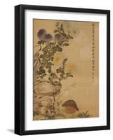 Chrysanthemums and Quail, 1702-Ma Yuanyu-Framed Giclee Print
