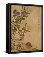 Chrysanthemums and Quail, 1702-Ma Yuanyu-Framed Stretched Canvas