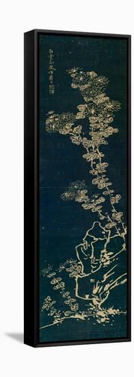 Chrysanthemums and Rock-Yun Shouping-Framed Stretched Canvas