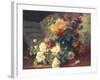 Chrysanthemums and Roses-Eugene Henri Cauchois-Framed Giclee Print